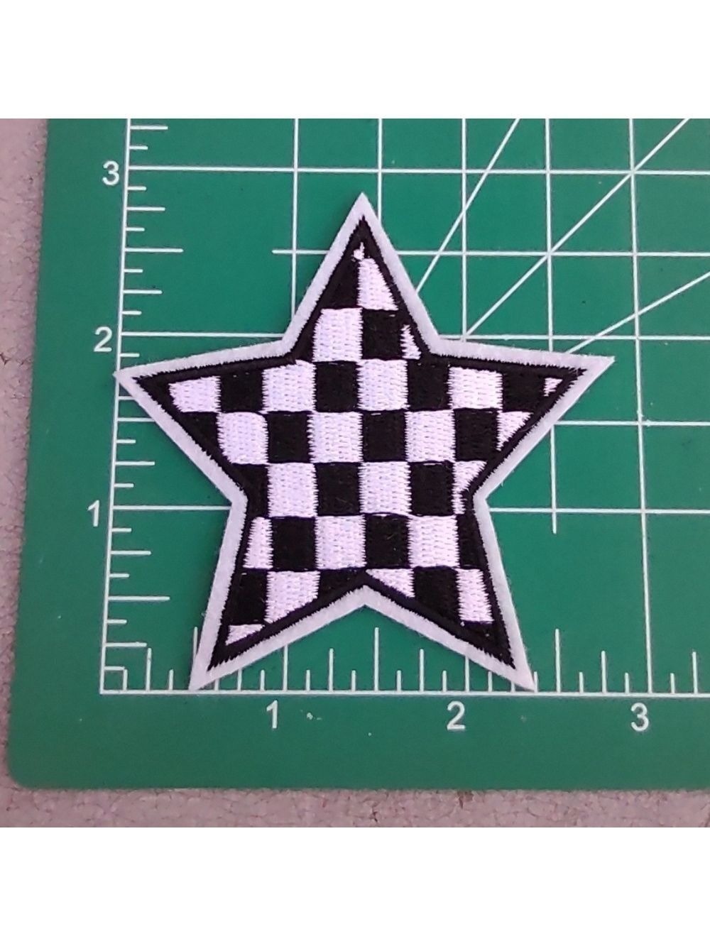 2/$10 Checkered Star Patch